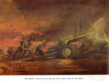 Fire Mission - Howitzer Painting